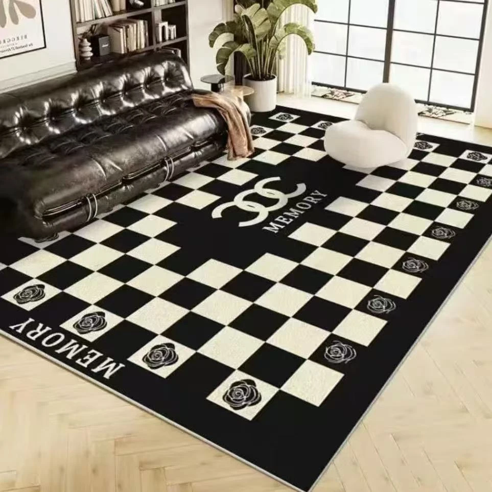 A102-山茶花百搭客厅地毯铺装吸水吸油防滑耐磨防滑地垫