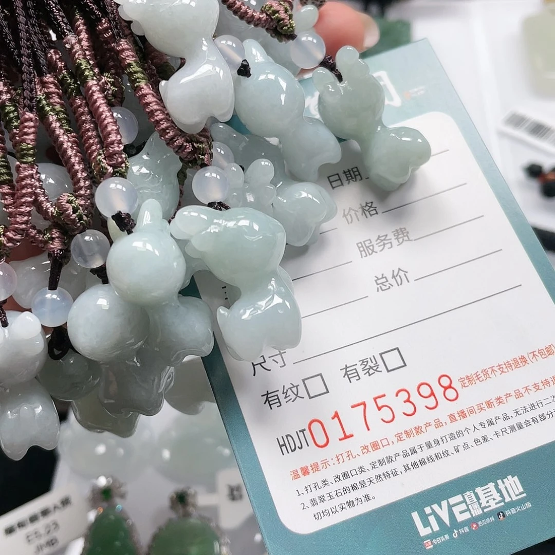 翡翠未镶嵌颈饰HDJT0175398