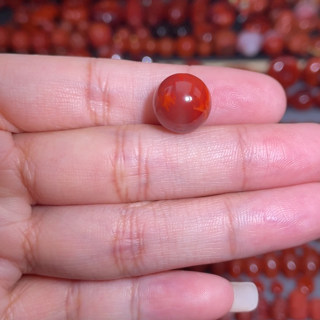 南红玛瑙未镶嵌瓦西圆珠11.8mm