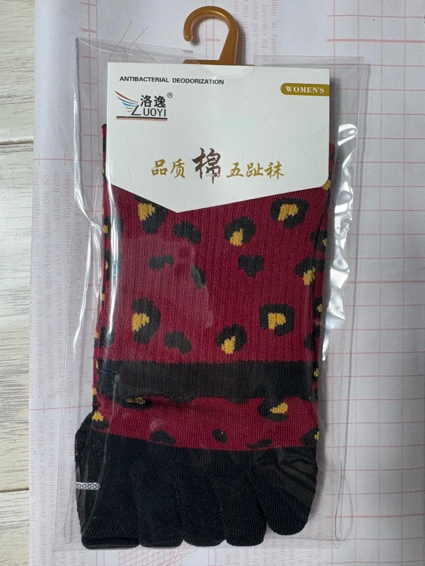 女袜五趾袜五双五色