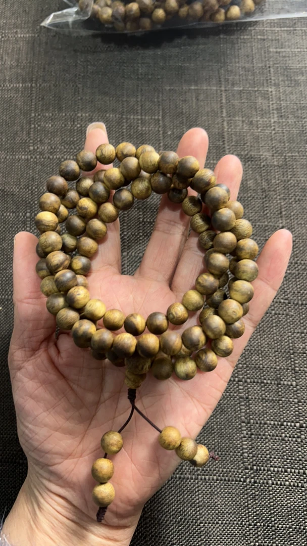 沉香A011奇楠沉香08圆珠多圈21g+多样性发一