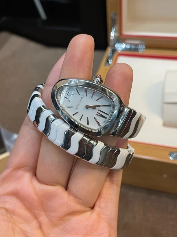 95新 BVLGARI/宝格丽 蛇表 SERPENTI系列102182石英/表径35