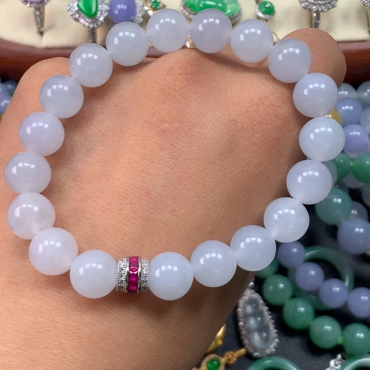 翡翠未镶嵌手链卡10