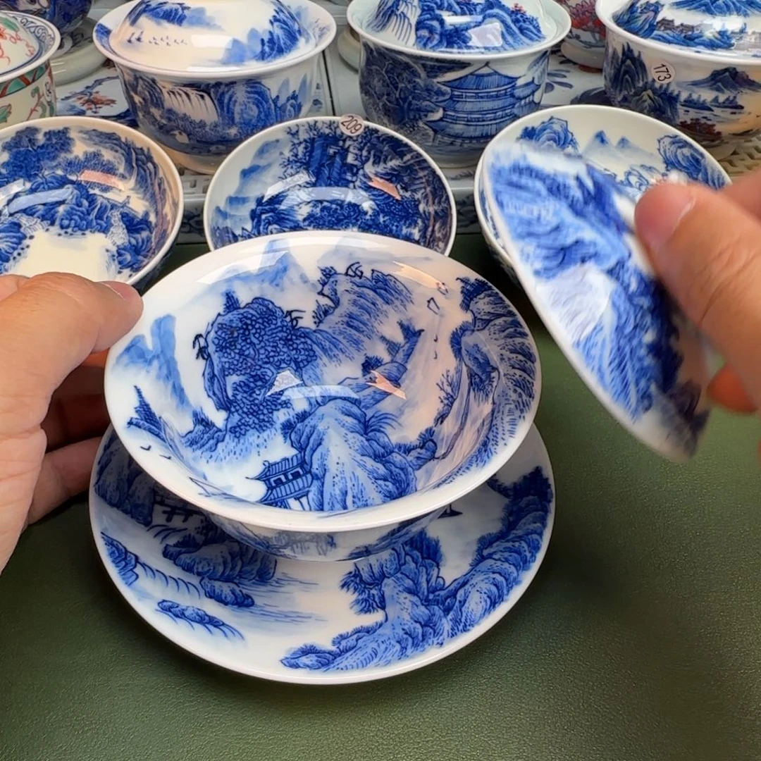 陶纯手工纯手绘茶具215