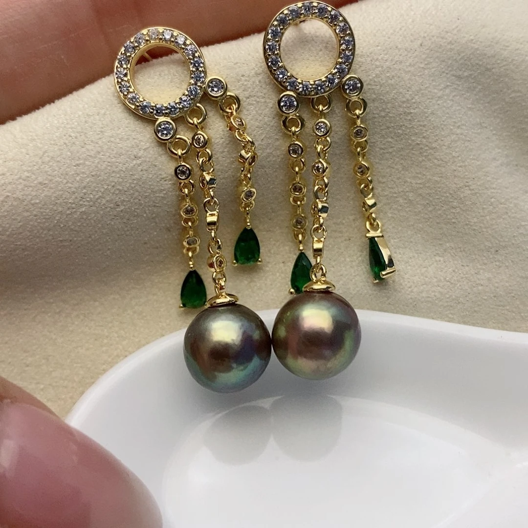 【闪购商品】银S925镶嵌淡水珍珠耳饰