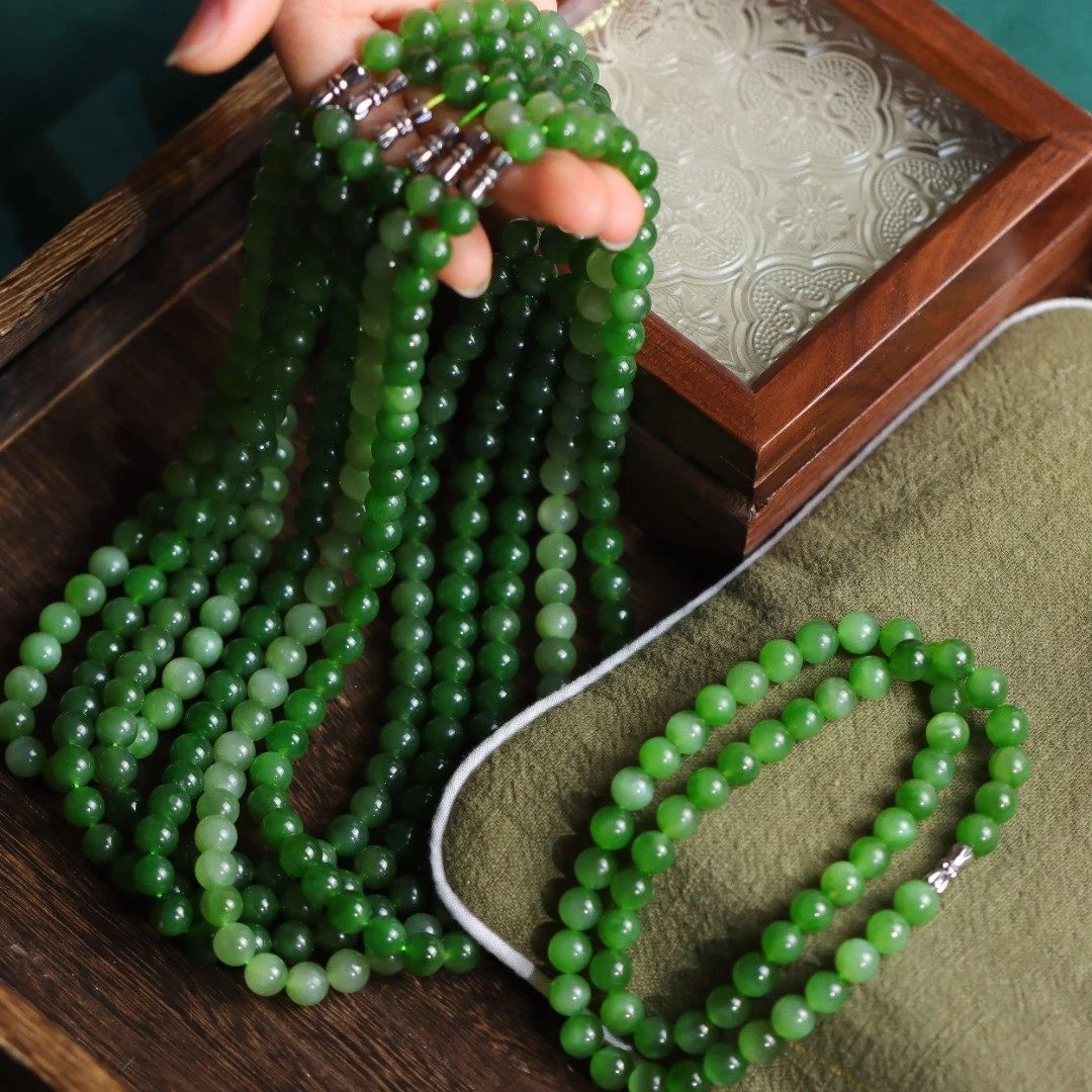 碧玉圆珠妈妈链(多样性发货发其一）