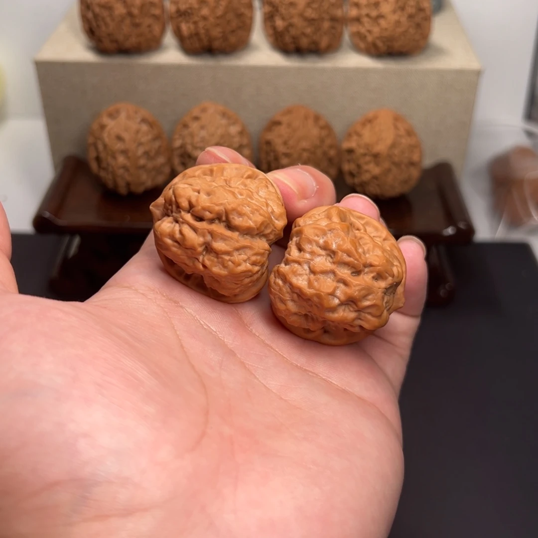 把件文玩核桃35蛤蟆头全品（八腿八眼）