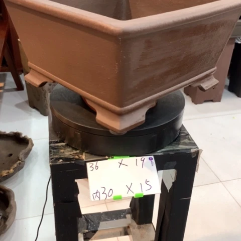 紫砂花盆紫泥的四方