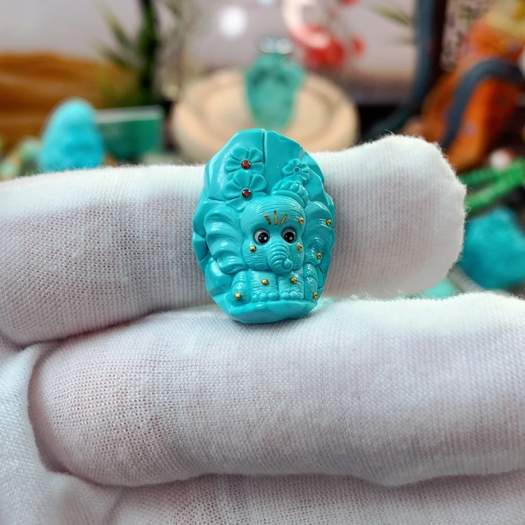 绿松石未镶嵌珠宝半成品