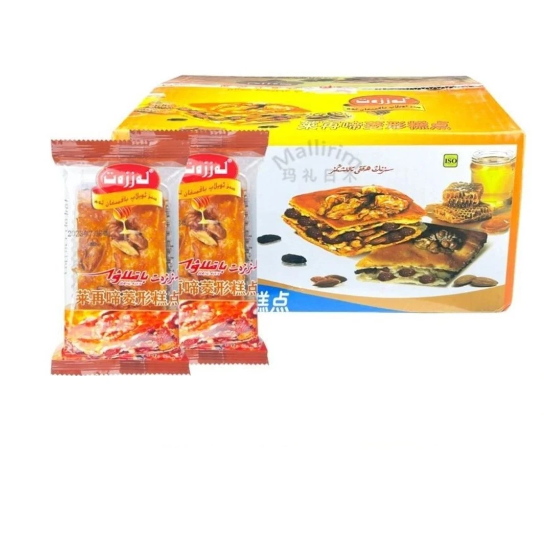 莱再啼 菱形糕点 加酸奶 葡萄干核桃仁【80g*20】