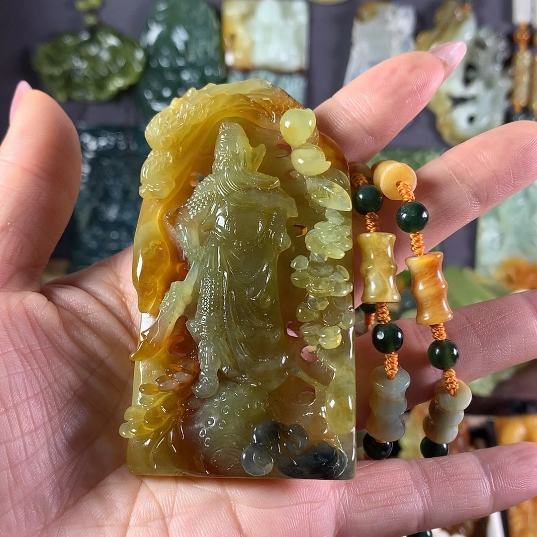 艾***司岫玉未镶嵌吊坠(赠链)