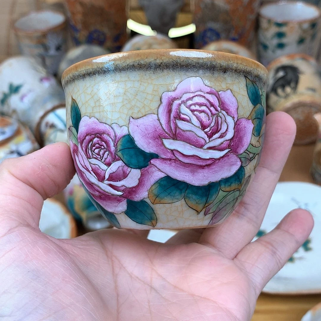 杯我***帅景德镇陶瓷手作