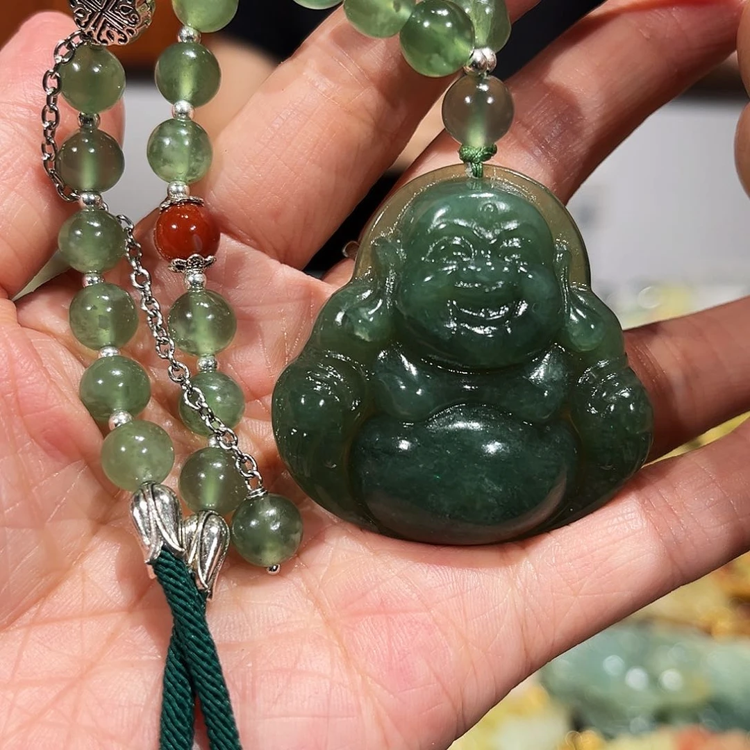 岫玉未镶嵌毛衣链