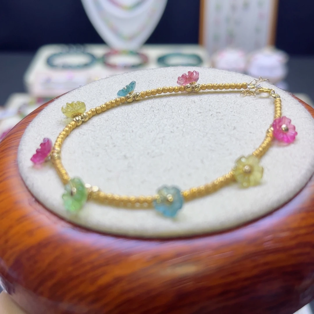 碧玺手链未镶嵌木棉花手链