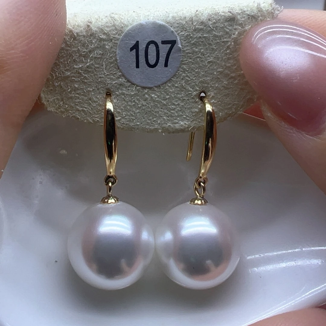 银S925镶嵌淡水珍珠耳饰