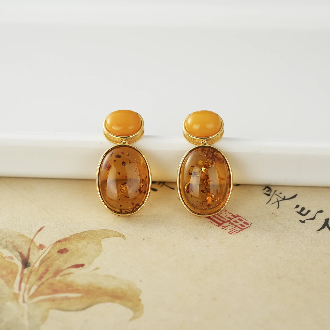 【云上叙】S925银花珀吊坠—多样性发一件-18x14mm-V10517-M（甄选）