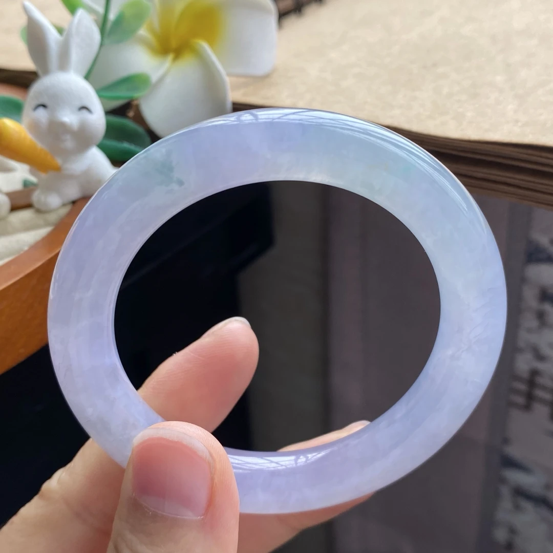 2.5批284号手镯，52.3-10.1-9.8！淡彩果冻镯！若隐若现的仙气感