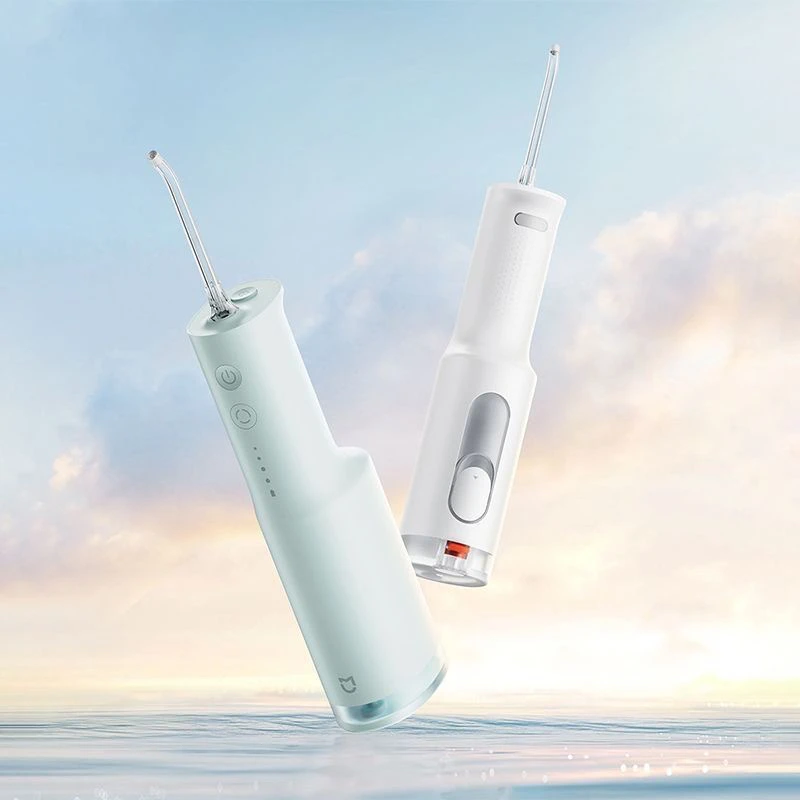 95新 Xiaomi/小米  电动冲牙器F300口腔洁牙齿牙缝家用便携式水牙