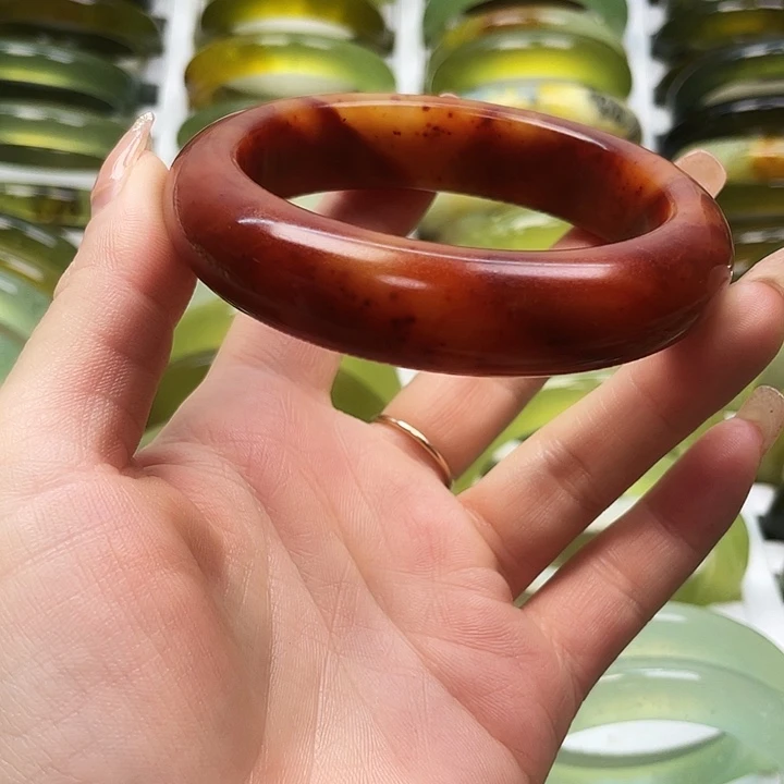 鑫***舟蛇纹石玉未镶嵌手镯