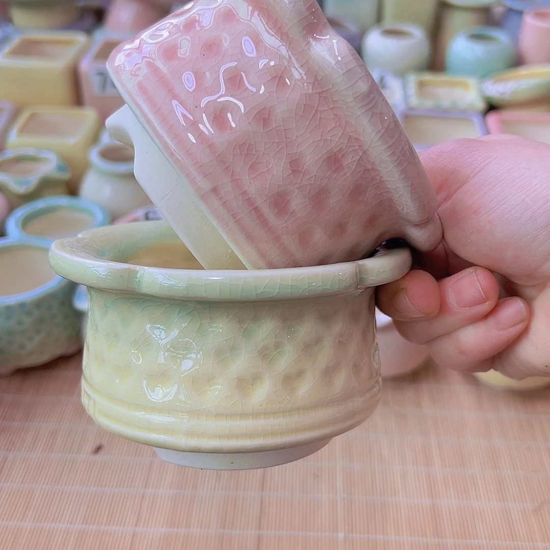 陶瓷花盆当场满12包邮