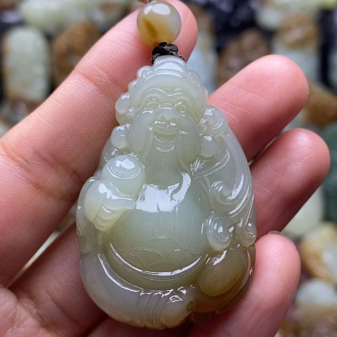 吊坠(不含链)未镶嵌和田玉（糖玉）