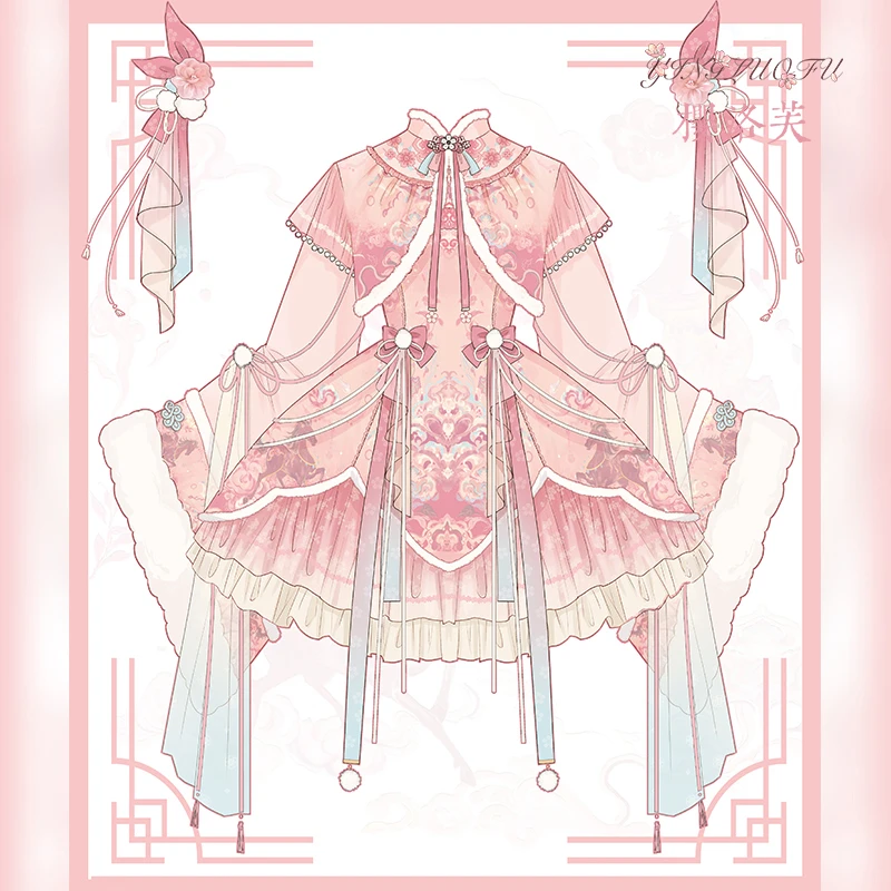 【意向金不是裙子】新年款樱洛芙Lolita裙秋冬可爱甜美中华风lo裙