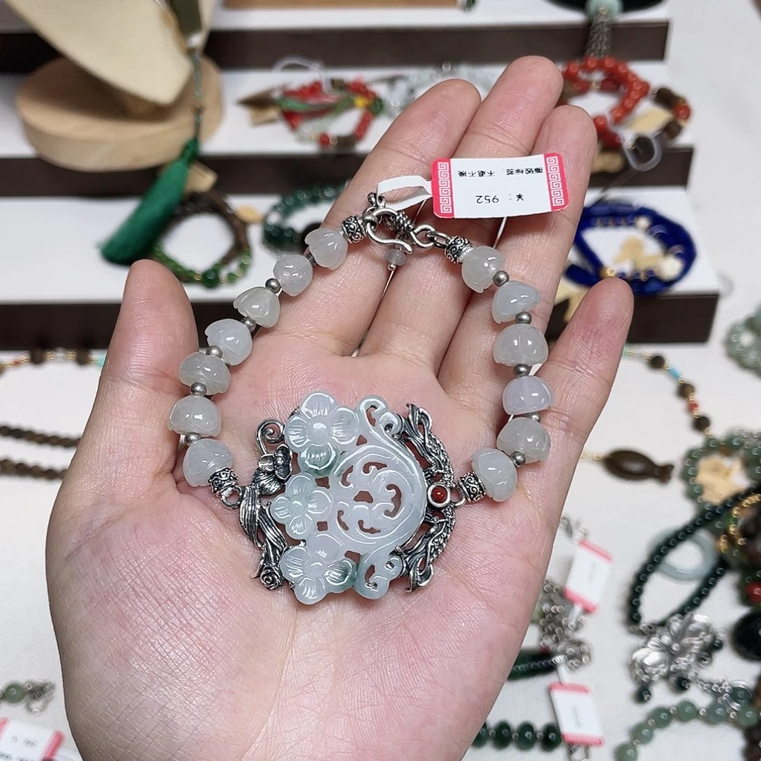 足银925银镶嵌手牌