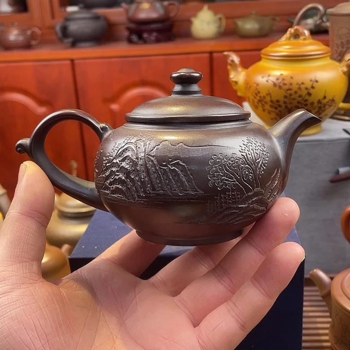 茶壶紫砂正品一把