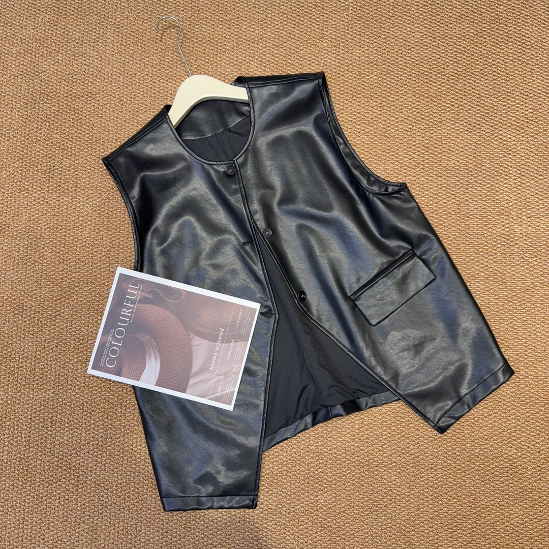 9006新款三粒扣百搭马夹