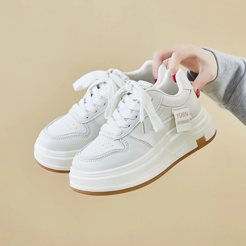 2025春季小白鞋新款韩版ins女学生厚底增高运动板鞋休闲街拍2890