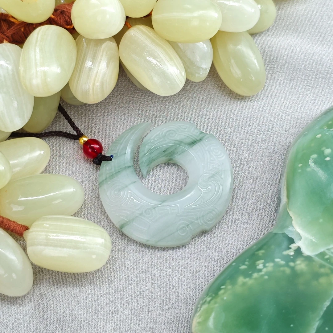 复古精致天山翠时来运转吊坠/HG-TSCDZ-114(多样性发货)