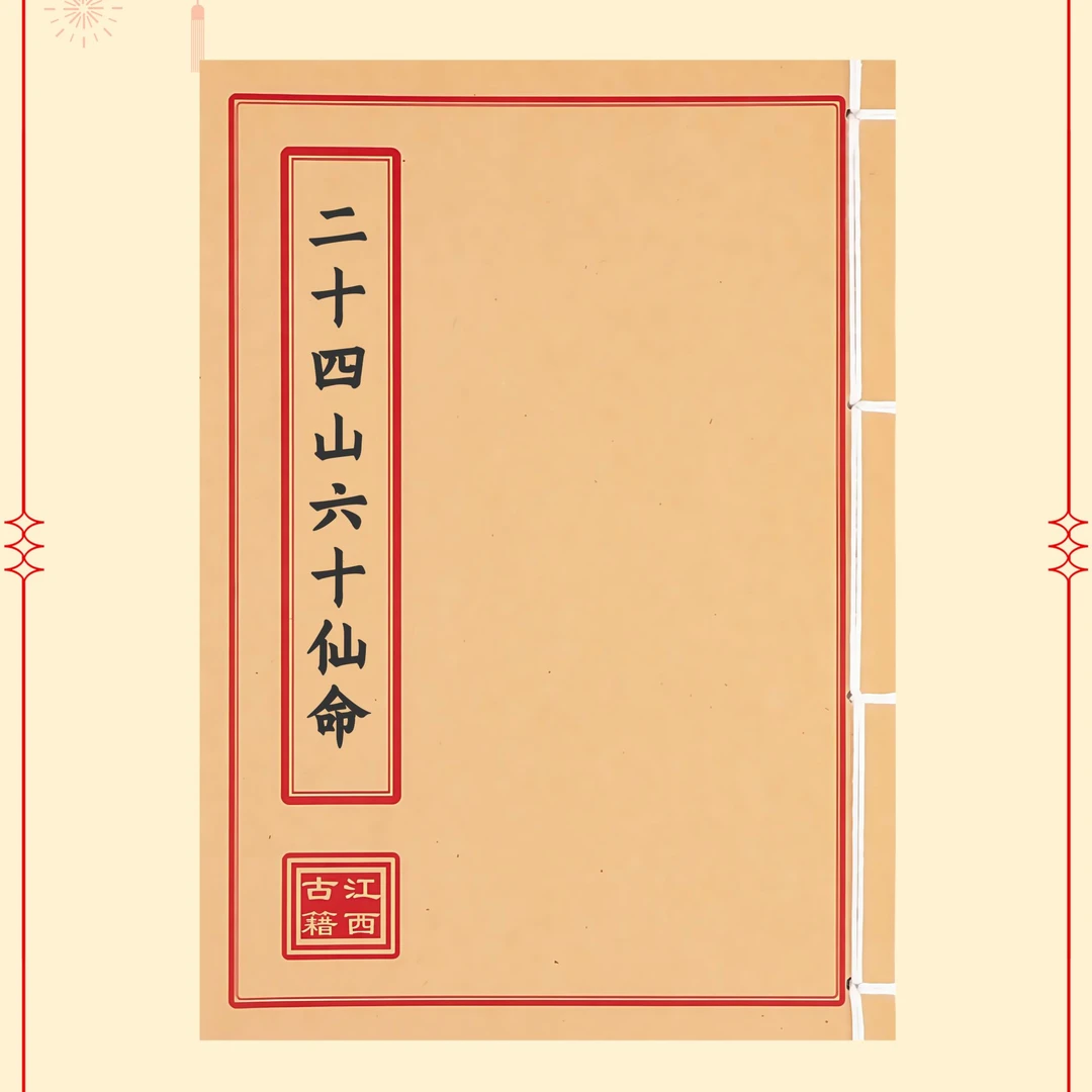 二十四山六十仙命书籍通俗易懂简单明了完整版学习文化线装收藏