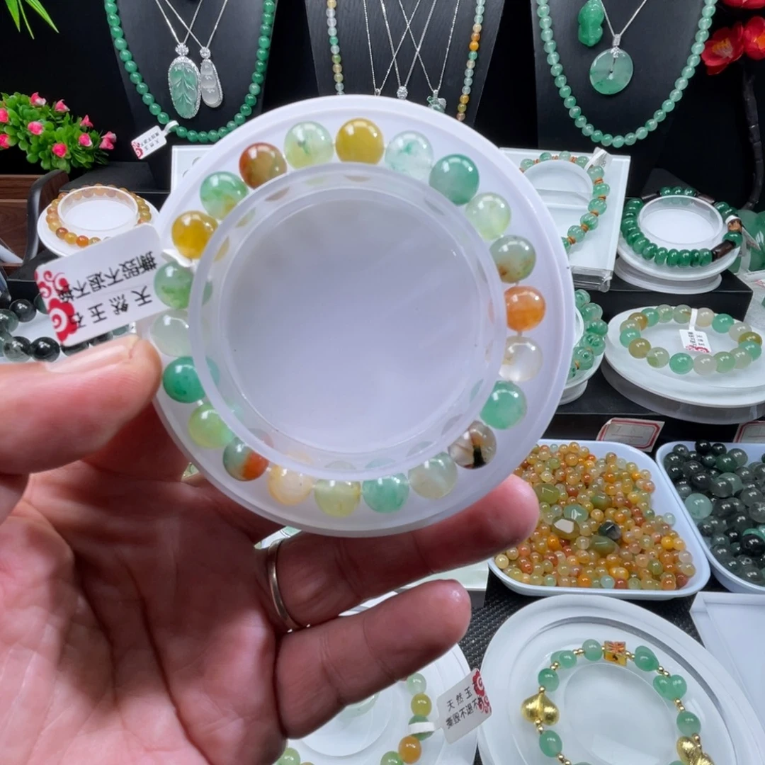 石英质玉（非洲翠）未镶嵌手串