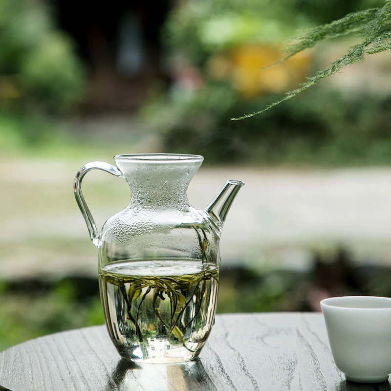 加厚耐热高硼硅玻璃茶具小宋壶公道过滤茶海绿茶器分茶器侧把公杯