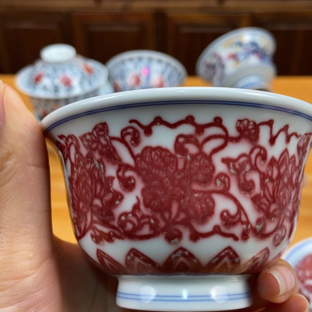 手绘现代茶具非古董