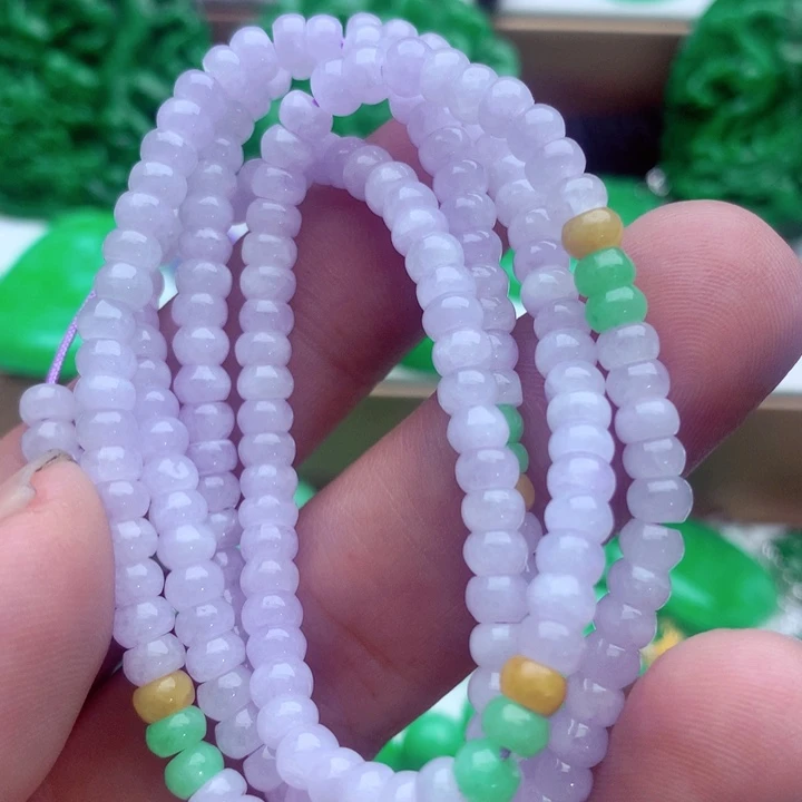 翡翠未镶嵌毛衣链