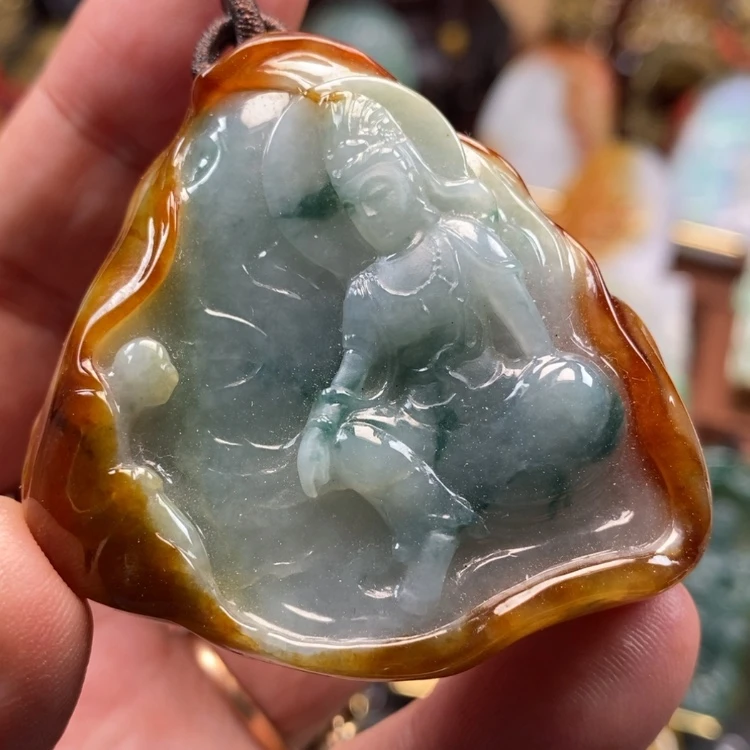 【闪购商品】颈饰未镶嵌翡翠缅甸翡翠A货吊坠