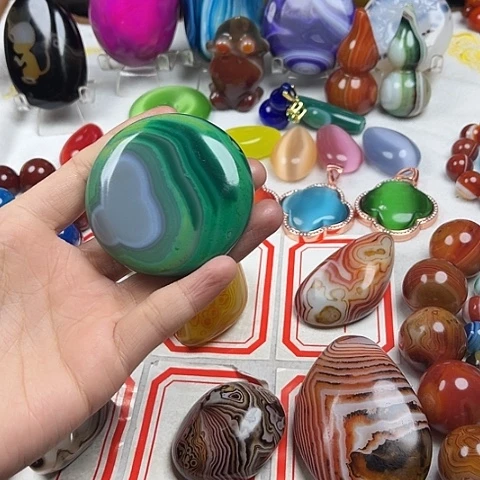 玛瑙/玉髓颈饰合金