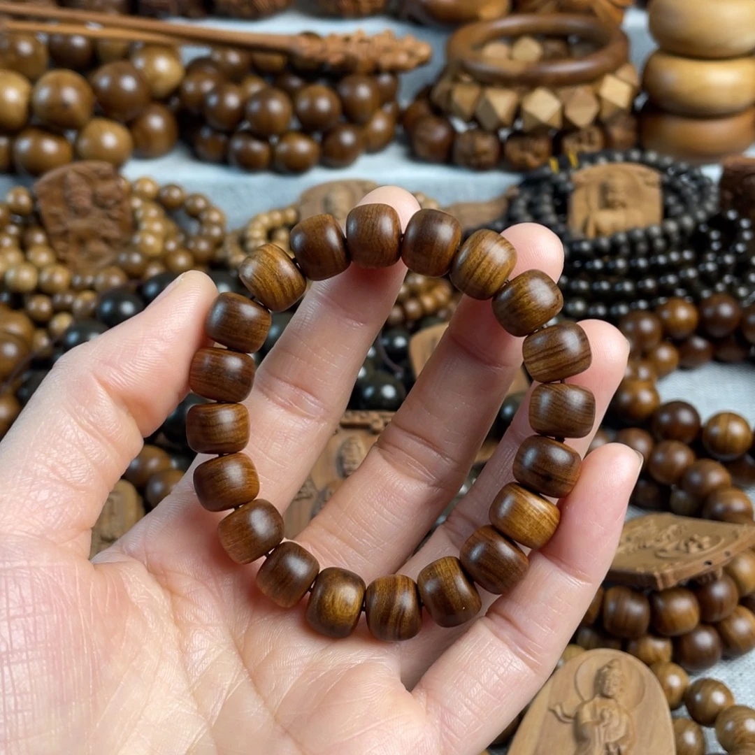 木老山檀香9/10黑肉手串