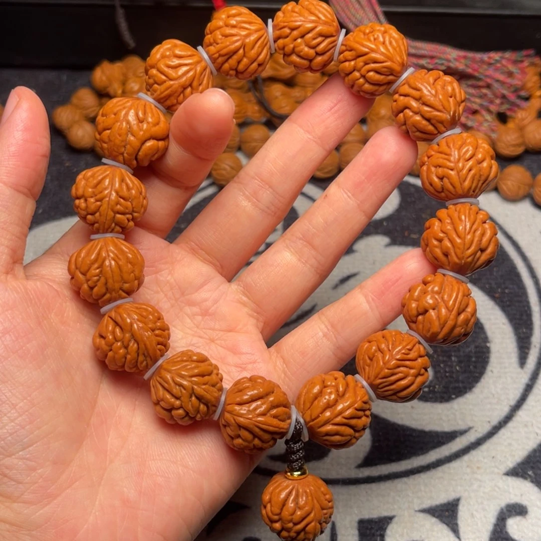 桃核手串龙纹桃核
