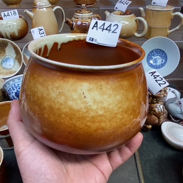 摆件吉***王442景德镇手工柴烧瓷器