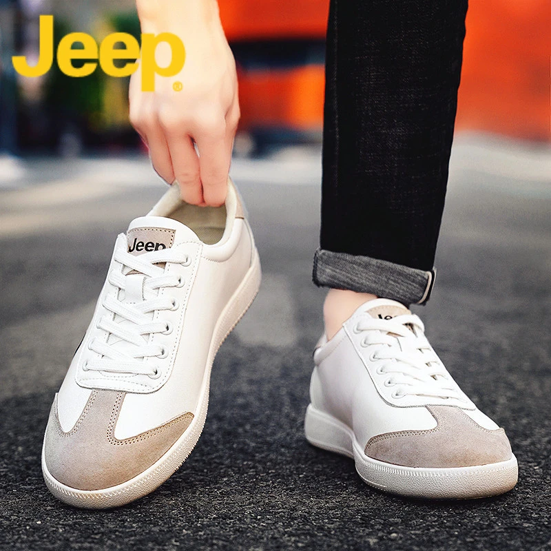 jeep吉普板鞋男士休闲鞋2025新款高端网红爆款小白鞋子男鞋春秋季