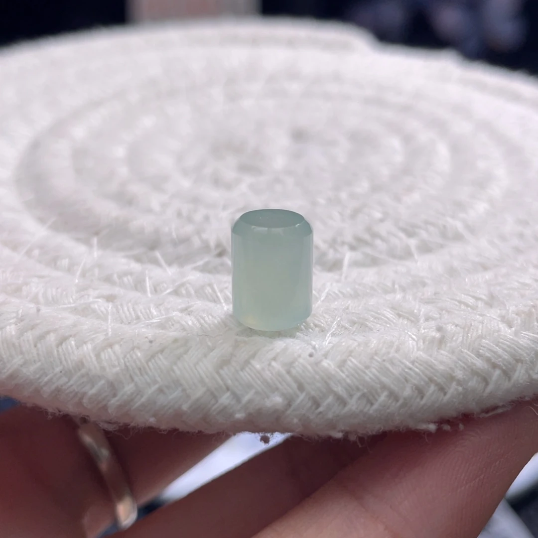 散珠翡翠特色冰晴桶珠卡9.8-7.4mm