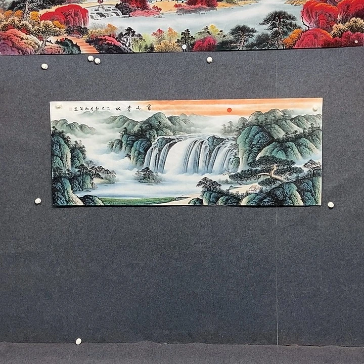 国画小六尺山水一副