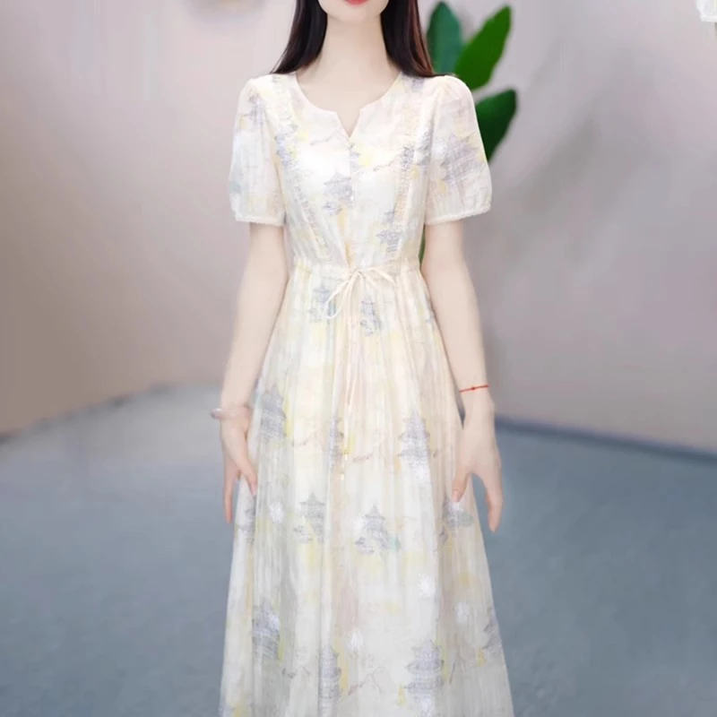 连衣裙2025新款女夏季十三行今年流行爆款气质轻奢高级感大码裙子