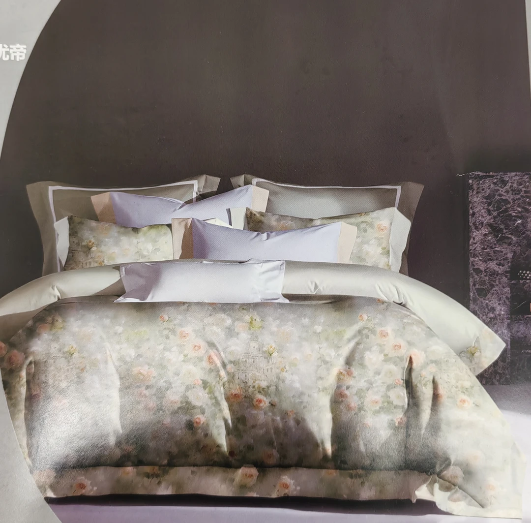 全棉数码印花四件套床上用品被套床单