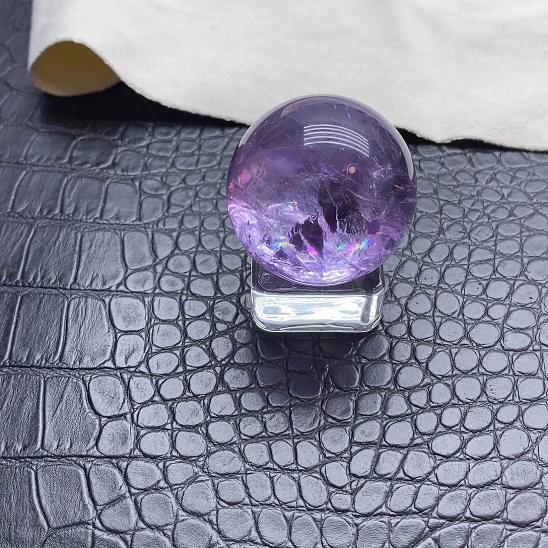 【闪购商品】水晶球未镶嵌水晶蓝*