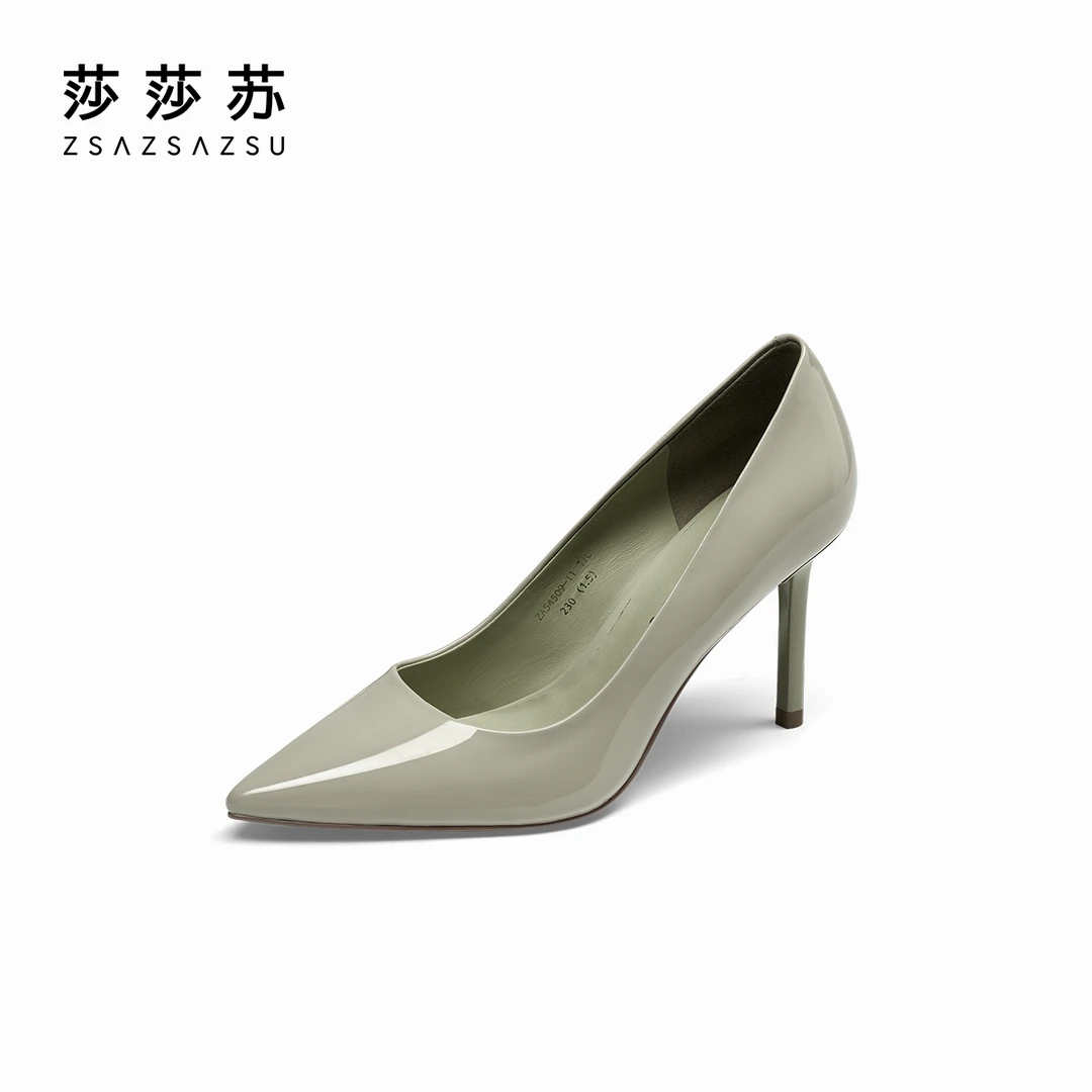 [大女主]莎莎苏秋尖头不累脚法式高跟鞋雅丹风女单鞋ZA54509-11