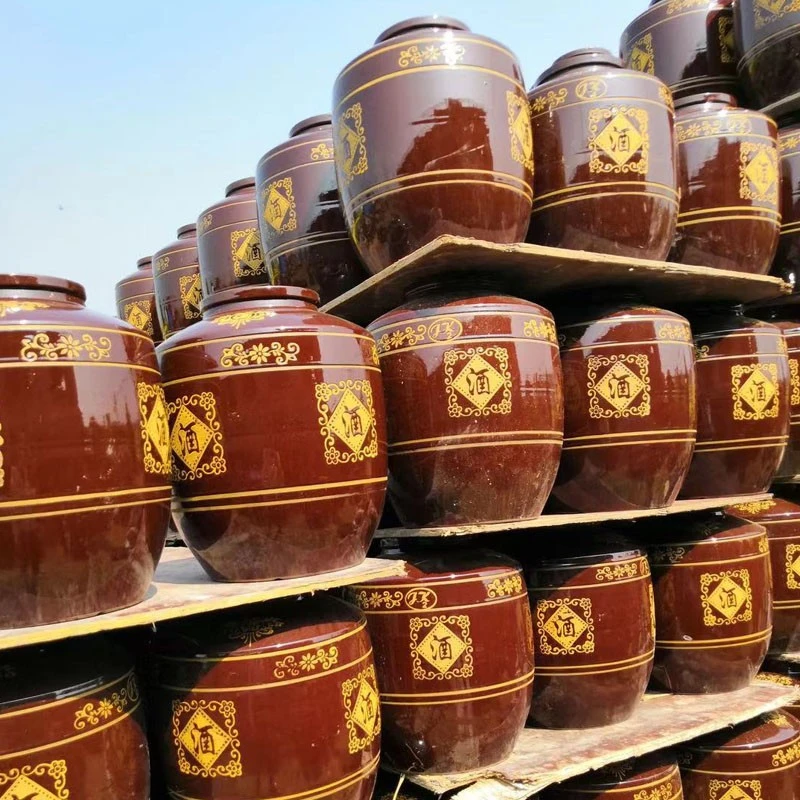 老式陶瓷大酒缸酒坛子存酒土陶酒缸密封加厚酒罐发酵存酒酒窖酒瓶