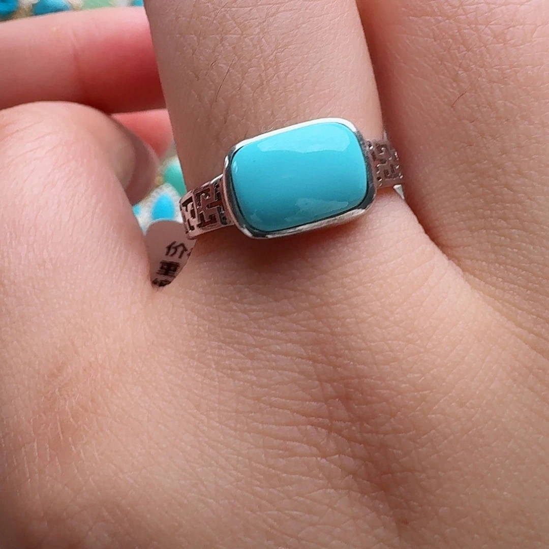 银S925镶嵌绿松石珠宝奇石